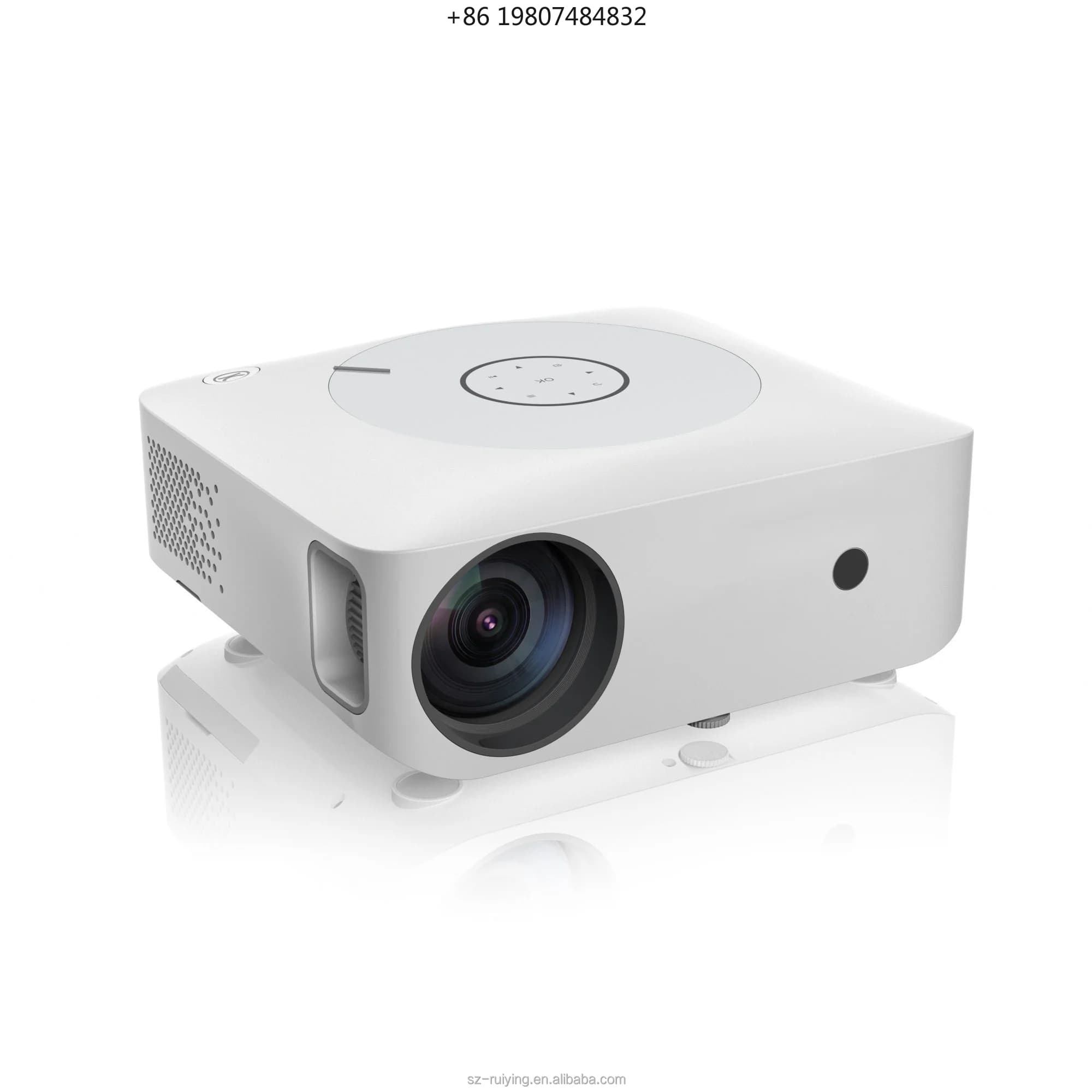 Home Video Factory Direct Multimedia Pocketable Built-in Speakers 40-240 Wholesale 4K WiFi Screen Mirroring LED Projector Smart