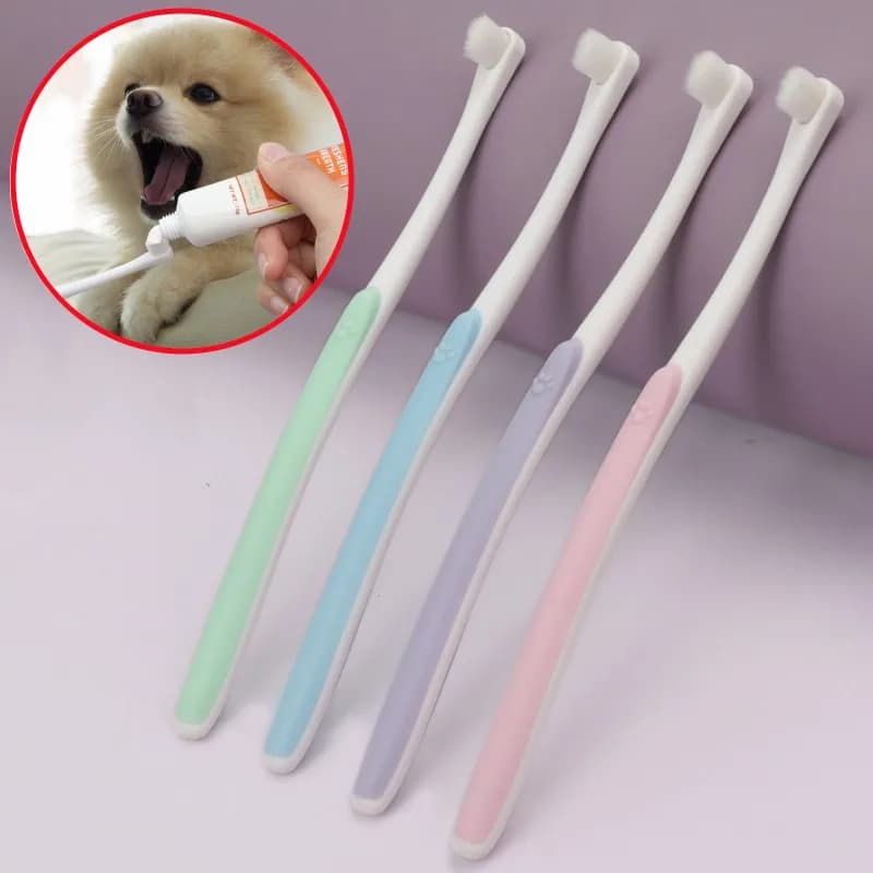Dog toothbrush Dog teeth cleaning Soft hair toothbrush for dogs Oral cleaning Comfortable toothbrush for dogs Pet products