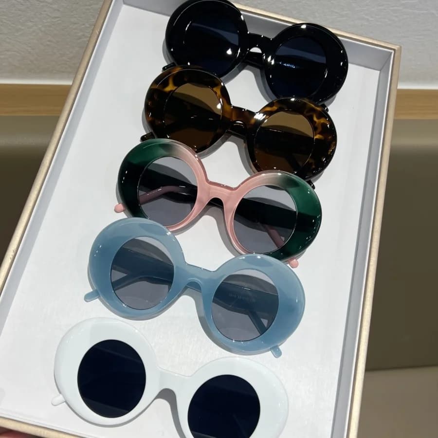 Relen 1Pc Fashionable Eyeglass Set for Women and Men, New Model, Round Frame, Trendy, Customized, Elegant, Versatile For Fa