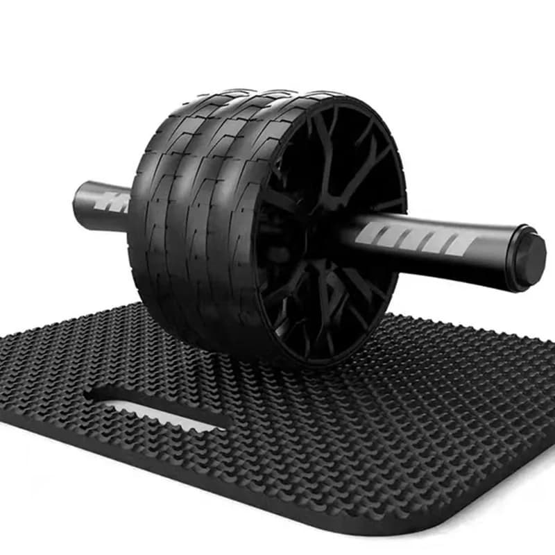New Men's Three Wheeled Abdominal Portable Fitness Equipment with Non Automatic Rebound and Multifunctional Features Ab Rollers