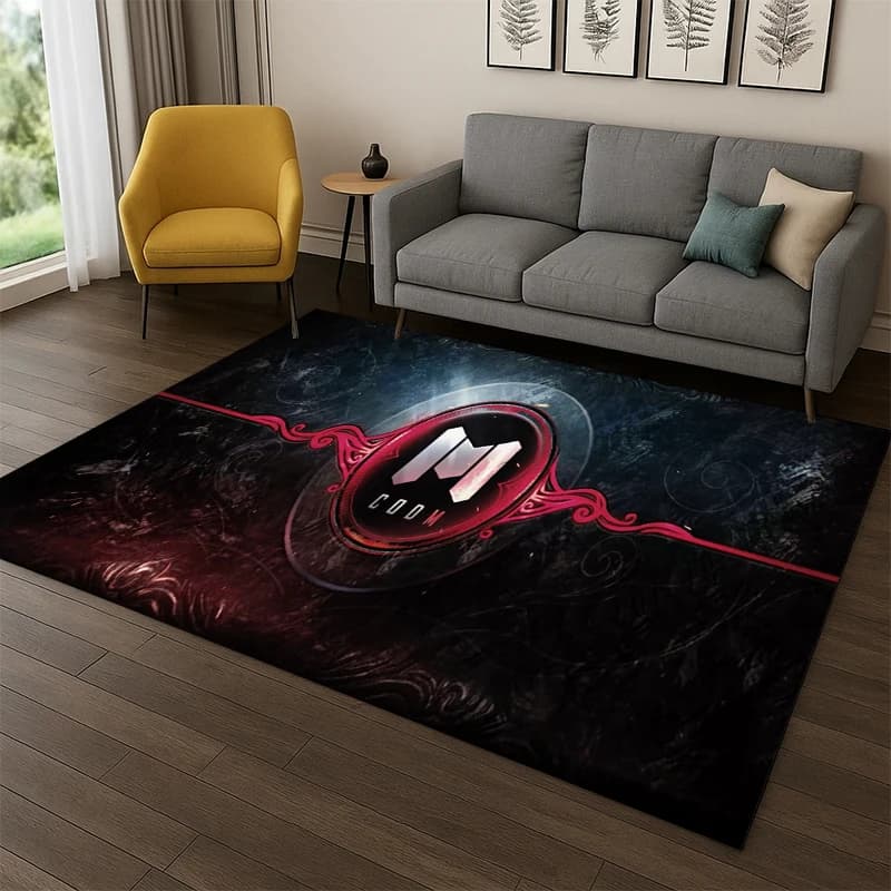 Call of Duty COD War Game Cartoon Carpet Rug for Bedroom Living Room Sofa Playroom Doormat Home Decor,Kid Area Rug Non-slip
