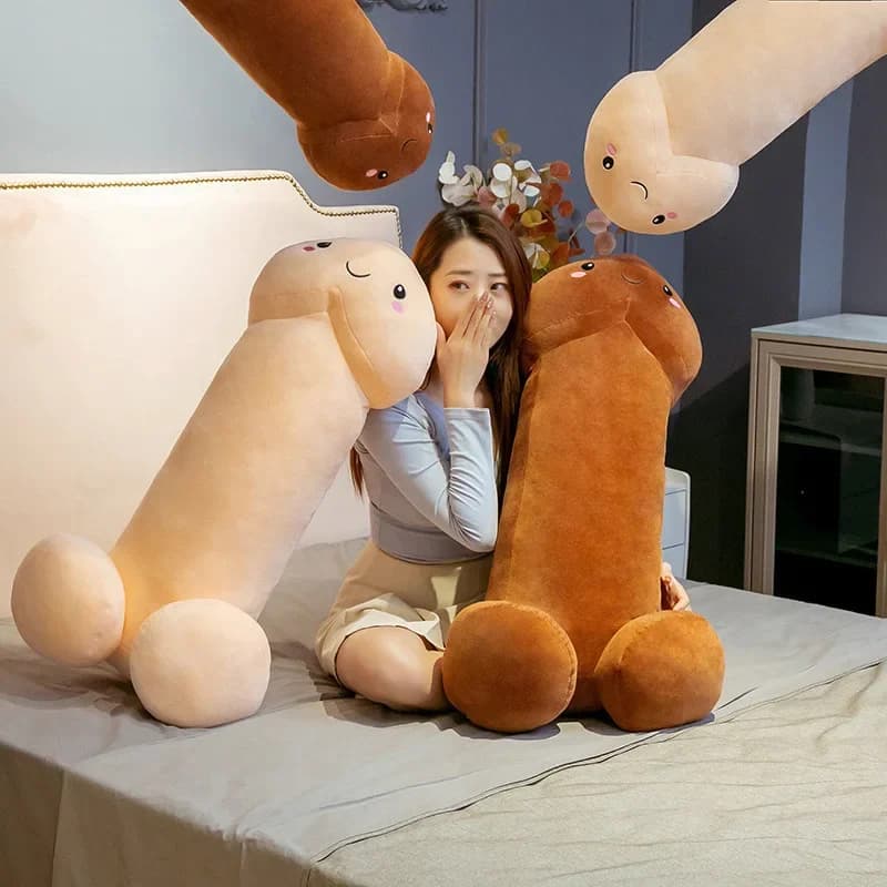 Simpatico peluche per pene giocattolo simulazione riempimento morbido cazzo bambola vita reale cuscino per pene carino e sexy regalo di compleanno sedia anime sexy
