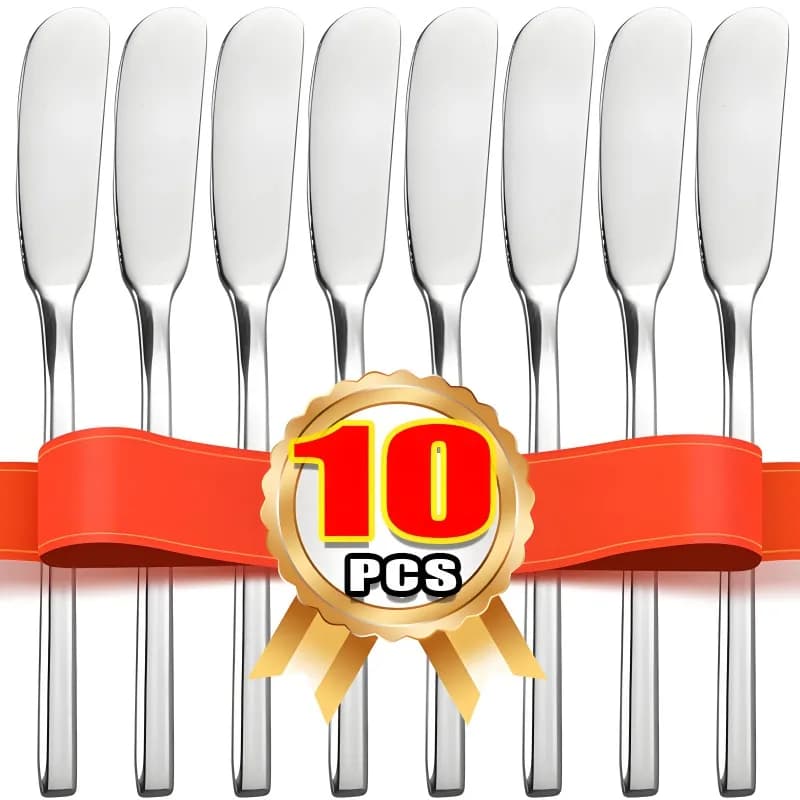 1/10pcs Portatile In Acciaio Inox Coltello Da Burro Spalmatore di Formaggio Barattolo Raschietto per Crema Coltello Da Burro Cucina di Casa Gadget Accessori
