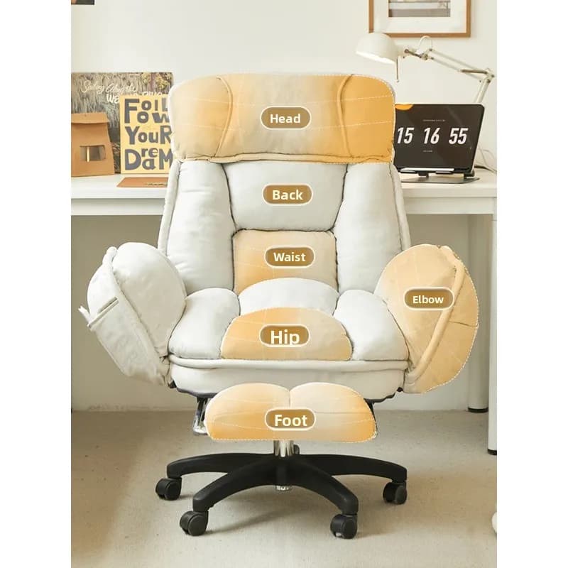 Sedia da Gaming Ergonomica Reclinabile con Schienale Alto, Seduta da Ufficio Regolabile con Supporto 4D, Stile Racing, Arredo per Casa e Studio