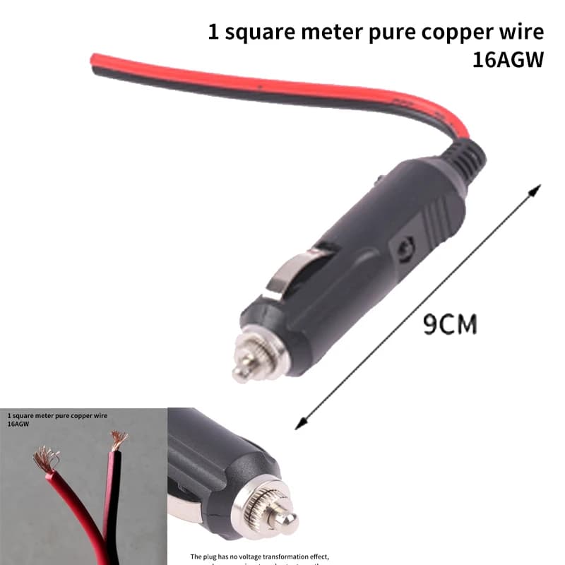 Adattatore per connettore ad alta potenza in filo di rame per accendisigari per Auto maschio 12V 24V di alta qualità