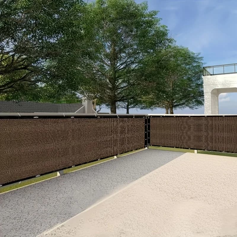 Shaded Outdoor Patios, Privacy Fence Screens, Outdoor Gap Shade Nets, High-Density Woven Shade Cloth with Brass Grommets, Uv-Resistant, Breathable and Evenly Woven, Suitable for Backyards, Gardens and Lawns