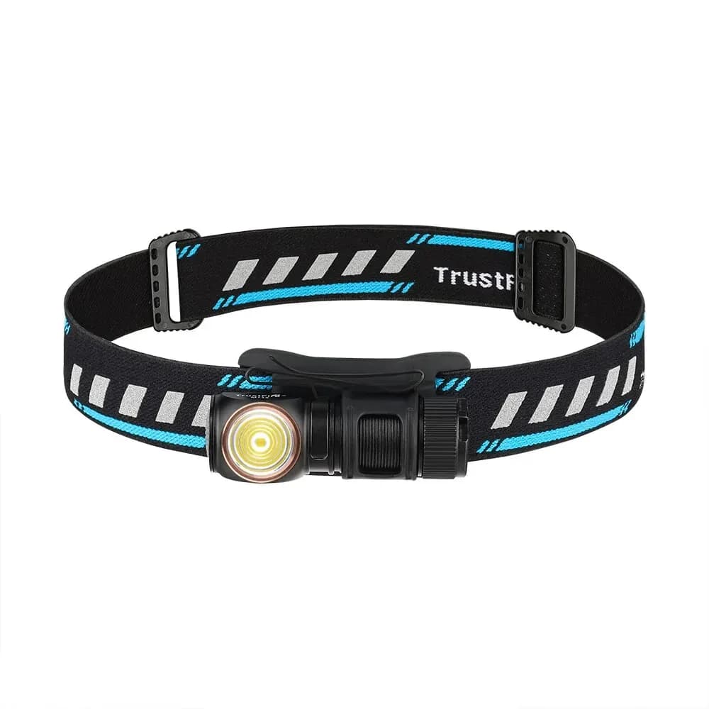 Trustfire MT15 Potente lampada frontale a LED 1000LM USB C ricaricabile Mini 16340 EDC Torcia ad angolo ottica MVP con coda magnetica