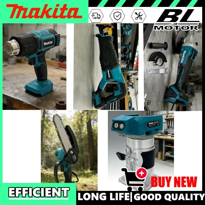 Pistola ad Aria Calda Makita per Utensili da 18,20V, Sega Elettrica a Movimento Alternato Portatile, Utensili Elettrici