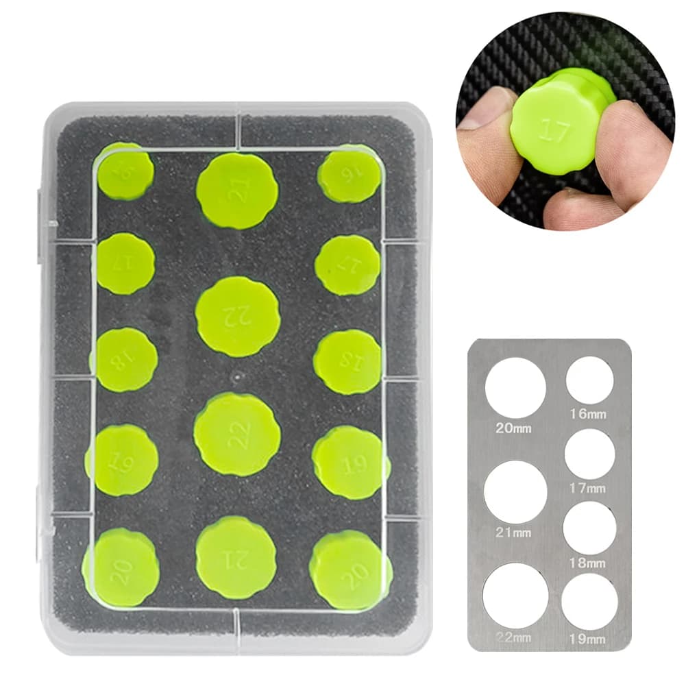 Set di Utensili per Taglio Sensori Radar in Plastica 16-22mm, Taglierina per Pellicola Vinilica Auto, Stampo per Taglio Circolare Sensori di Parcheggio