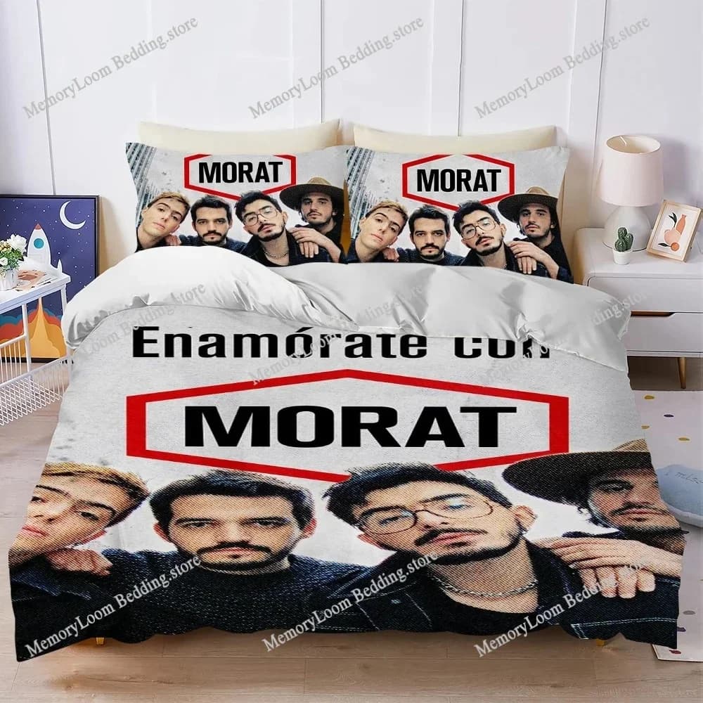 Music M-Morat Band Duvet Cover Set Home Style Bedding Soft Laundry Cotton Bed Four Seasons Student Dormitory Home Textileextile