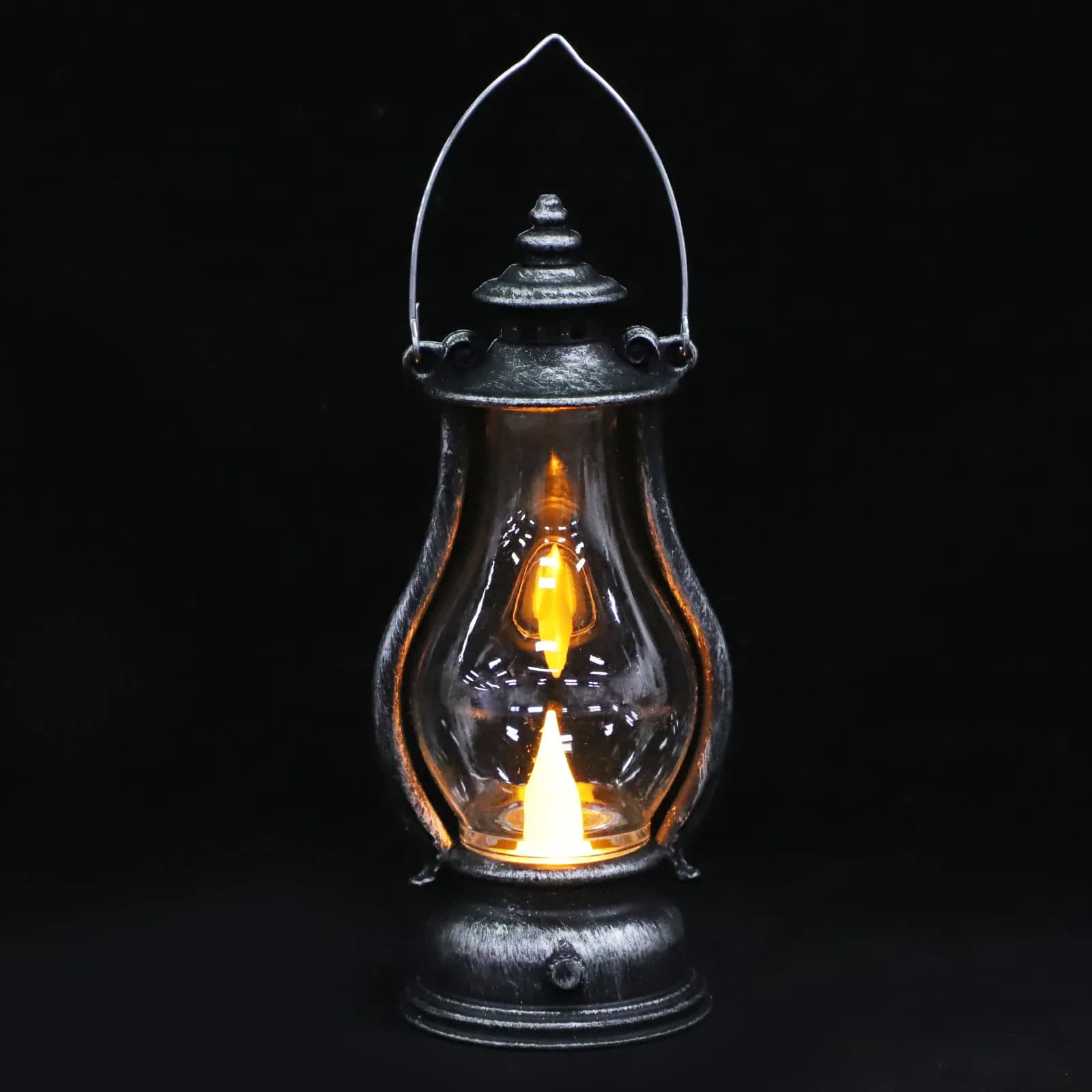 2 Pezzi Lampada Decorativa Portatile, Luce LED Retrò, Ornamento Vintage per Scrivania, Tavolo, Parete, Lampada Scenica da Appendere