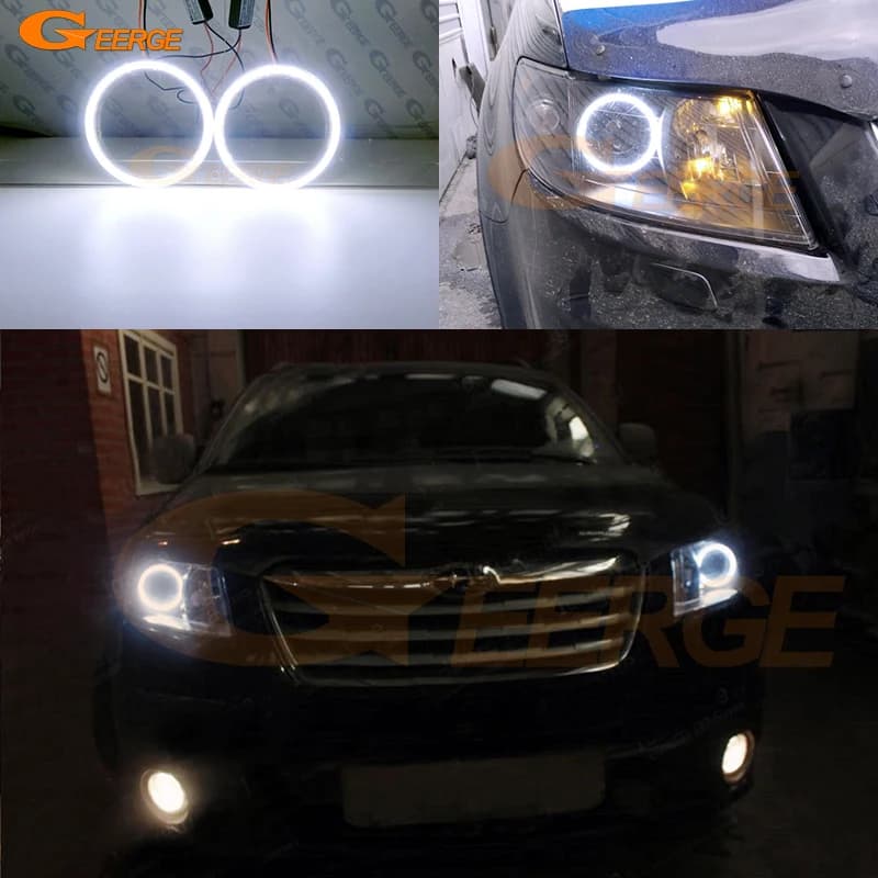 Per Subaru Tribeca B9 2006 2007 2008 2009 2010 2011 2012 2013 2014 Giorno Luce Ultra Luminoso COB Led Angel Eyes Kit Halo Anelli