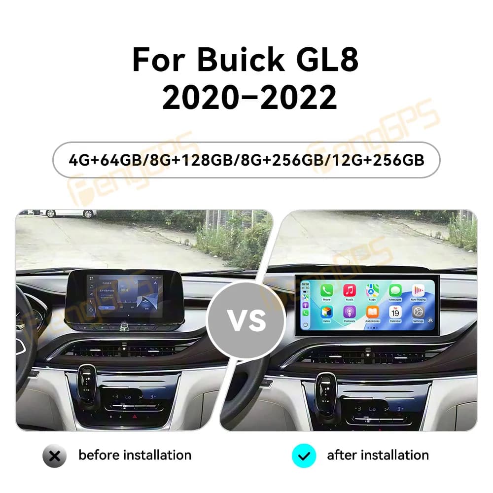 15.8 Inch Android 15 CarPlay Car Radio For Buick GL8 2020-2022 Touch Screen Multimedia Player GPS Navigation Head Unit DSP