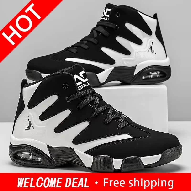 Scarpe da Basket Professionali Classiche da Uomo con Ammortizzazione ad Aria, Leggere per Allenamento e Sport