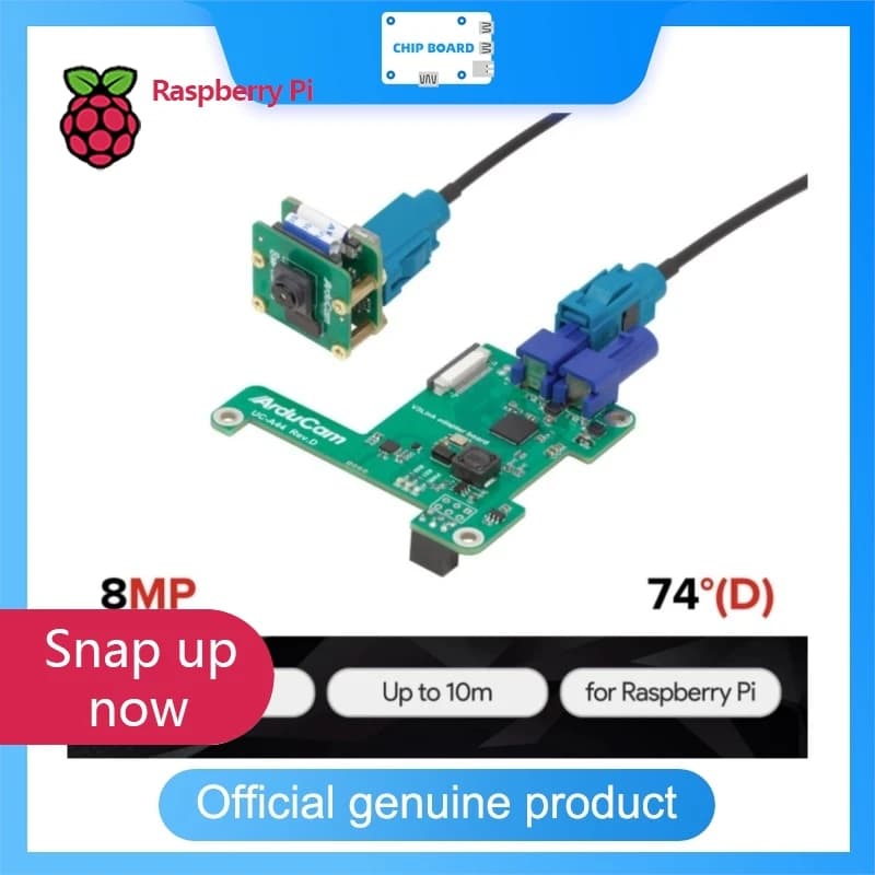 Multi-Camera Arducam IMX219 V3Link for Raspberry Pi 5/4B, Sony IMX219 Sensor with TX Hot-Swap Card for Switching Cameras