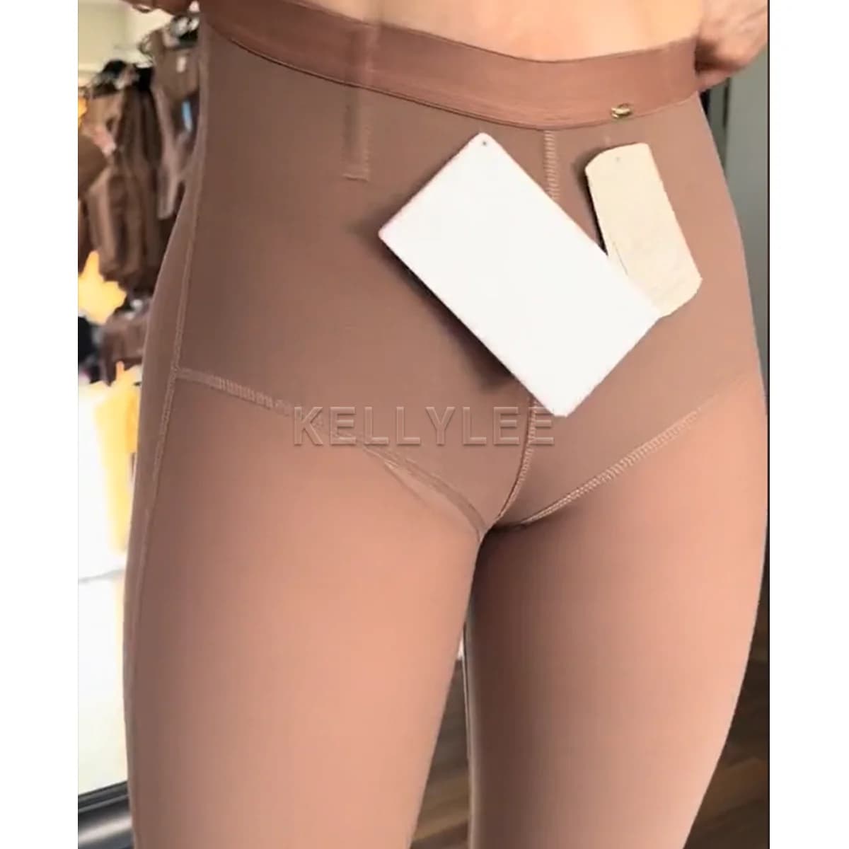 High Waisted Seamless Invisible Mid Length Pants Slim Fit Hip Lifting Tummy Control Shorts Women's Compressed Shaping Panties