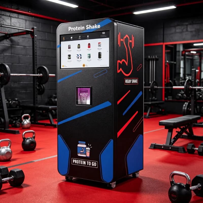 Customized High Quality Protein Shake Powder Vending Machine, Support Card Payment & QR Code Payment