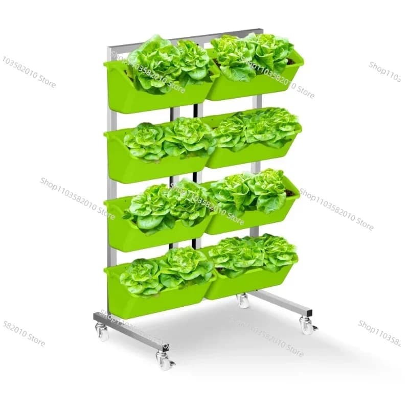 Kit di Vasi in Plastica per Coltivazione Domestica di Verdure ed Erbe da Interno
