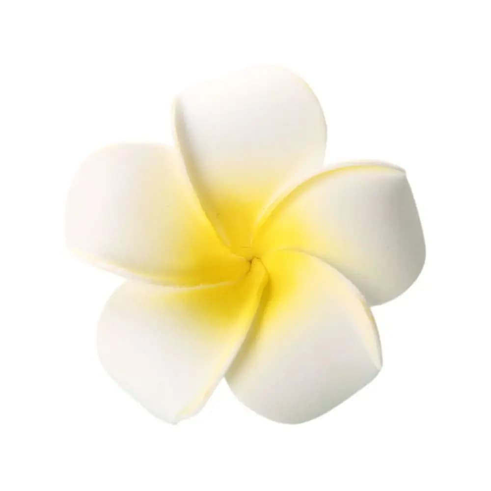 Fermagli per capelli a forma di fiore di frangipani per decorazioni nuziali, per matrimoni, feste in spiaggia, forniture per feste, fermagli a becco d'anatra
