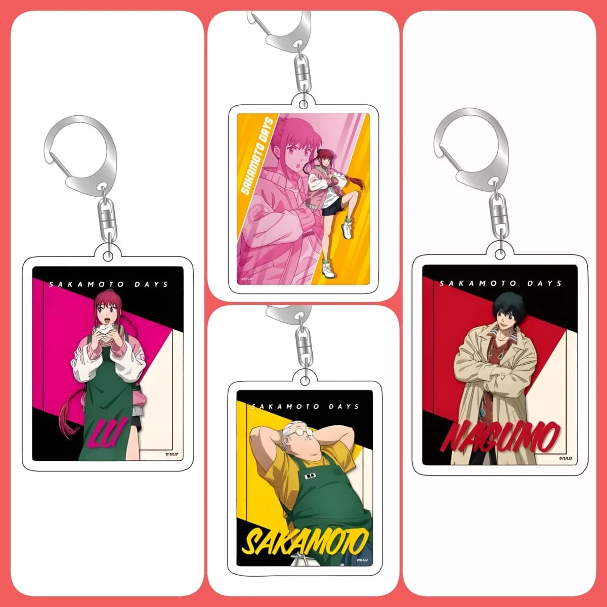 Pendants Anime Sakamoto Days Acrylic Keychain Chouku Shou Keychain Pendant Car Keychain Gifts