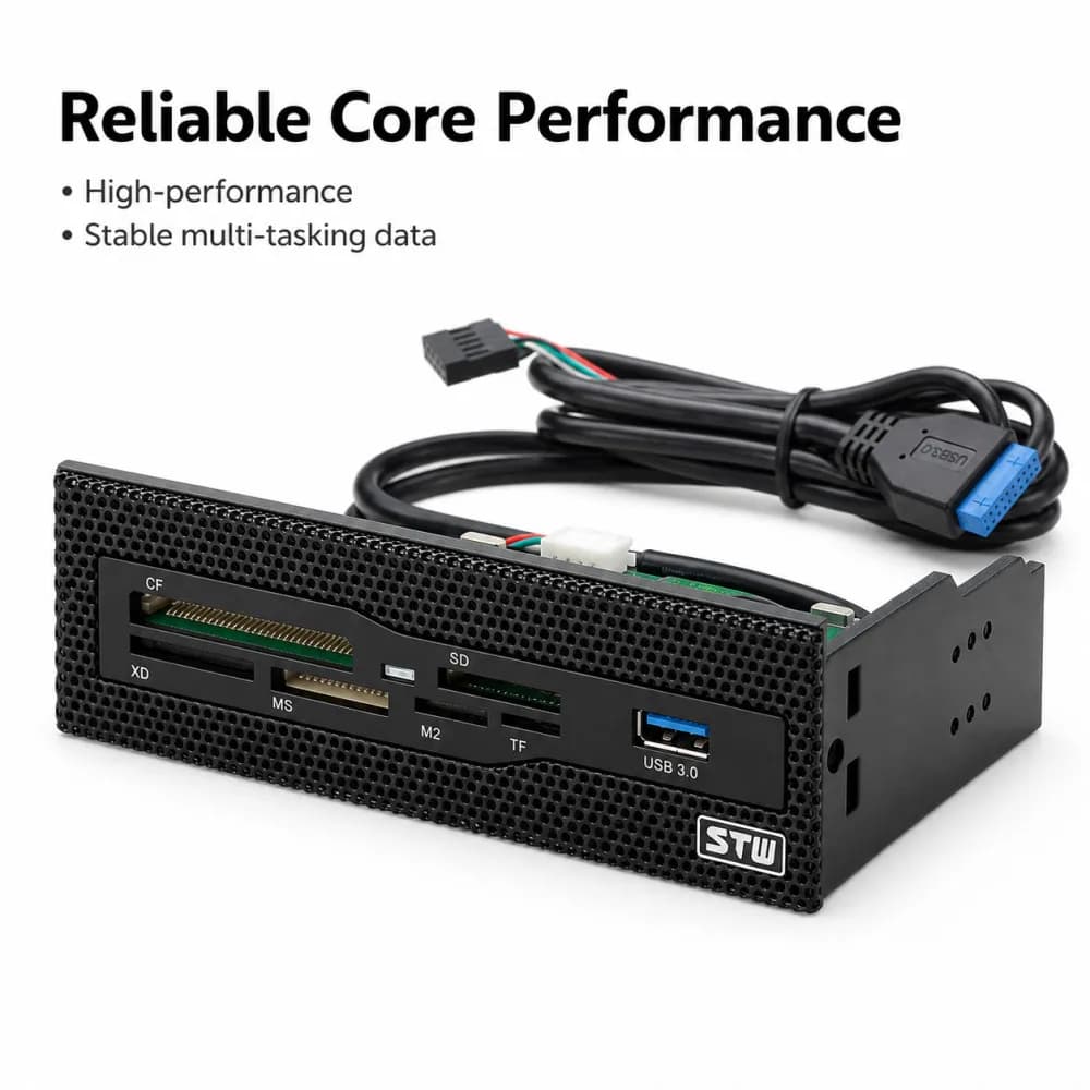 Multi-Function 5.25 Inch PC Front Panel USB3.0 Internal Dashboard Card Reader CF XD MS M2 TF SD Memory Card Desktop Media Reader