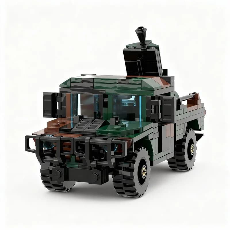 Set di Costruzioni MOC HMMWV da 318 Pezzi, Giocattolo Educativo Creativo, Regalo di Natale e Compleanno, Mattoncini da Assemblare