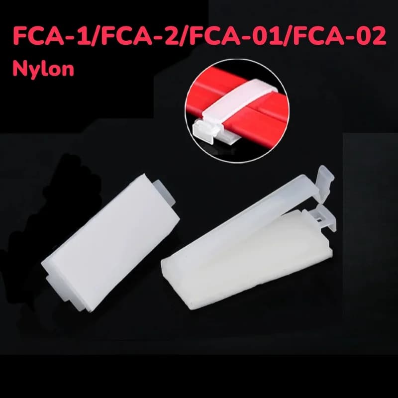 White Nylon Snap-on Adhesive Cable Organiser Clips Decorative Cord Winder Manager Fca-1/fca-2/fca-01/fca-02