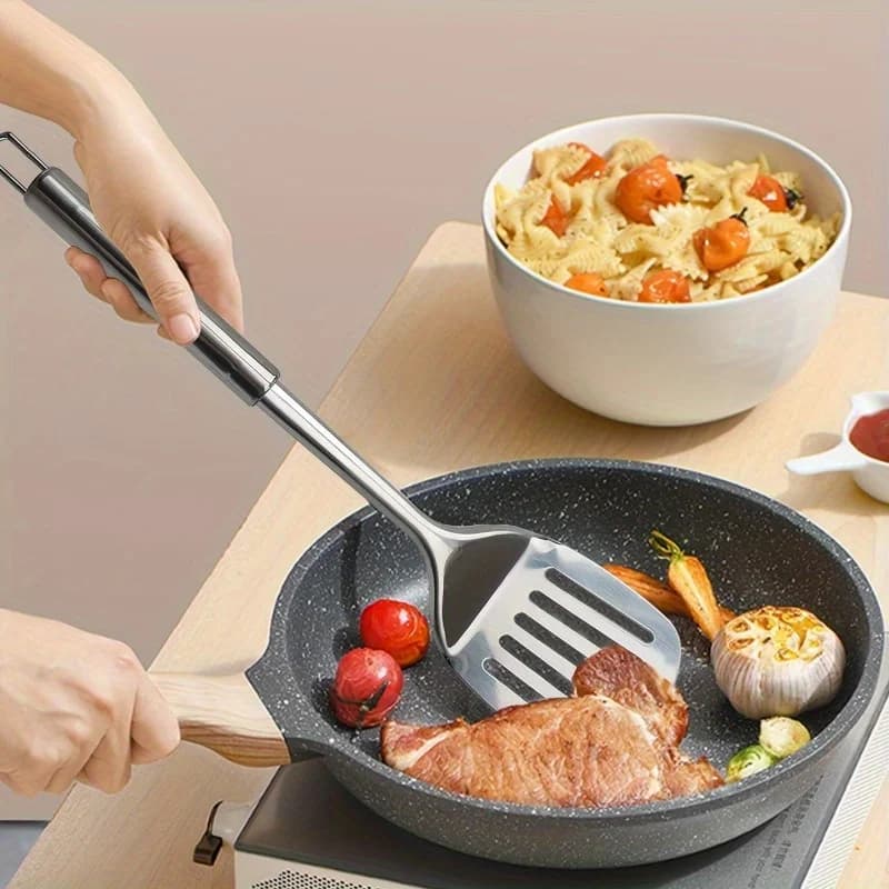 Spatola con intaglio in acciaio inossidabile Spatola da cucina in acciaio inossidabile Pala Turner in acciaio inossidabile Spatola da cucina Saute