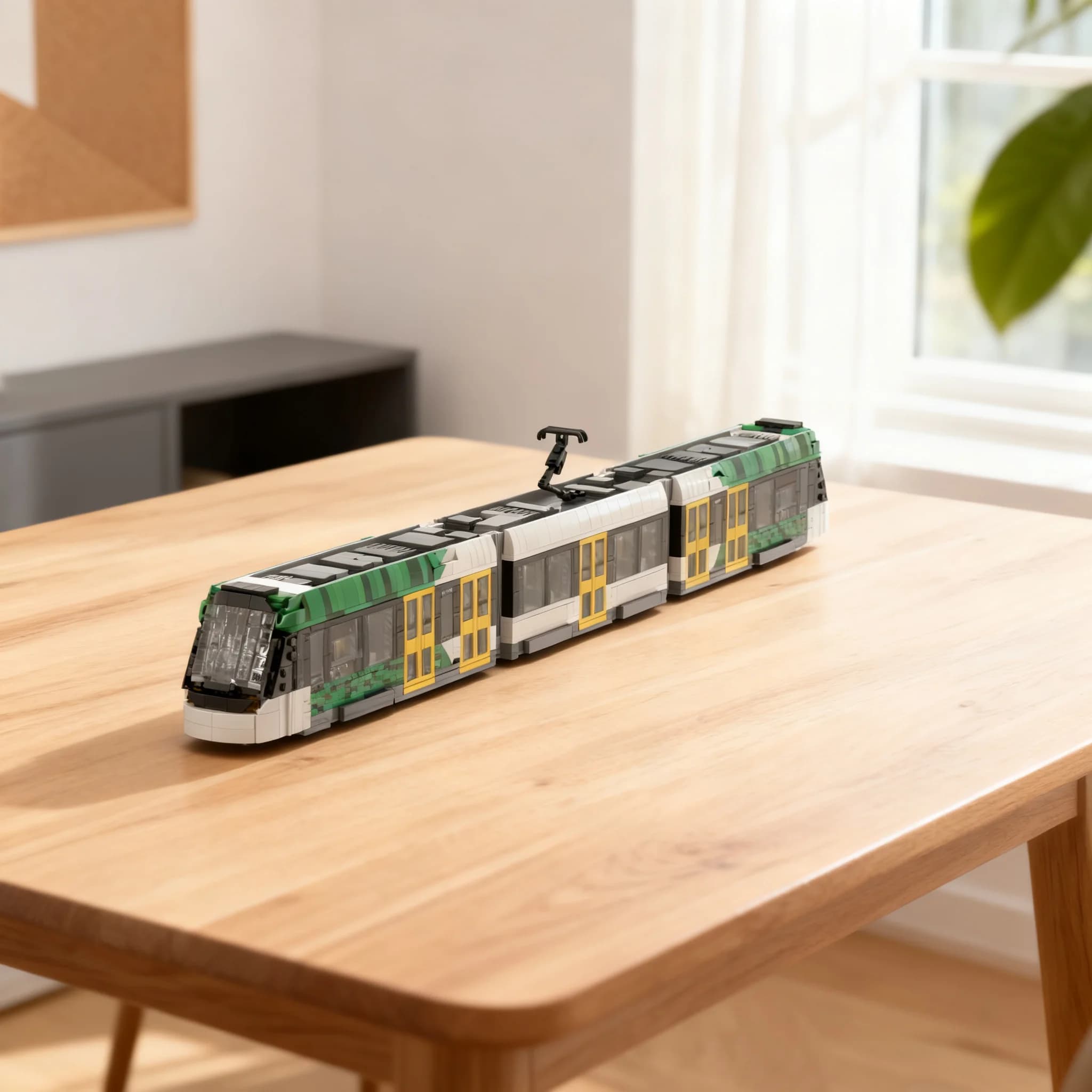 2353pcs MOC City Trains E Class Tram Model Building Blocks Architecture Christmas Gift Toy Collection Craft 3D Birthday Creative