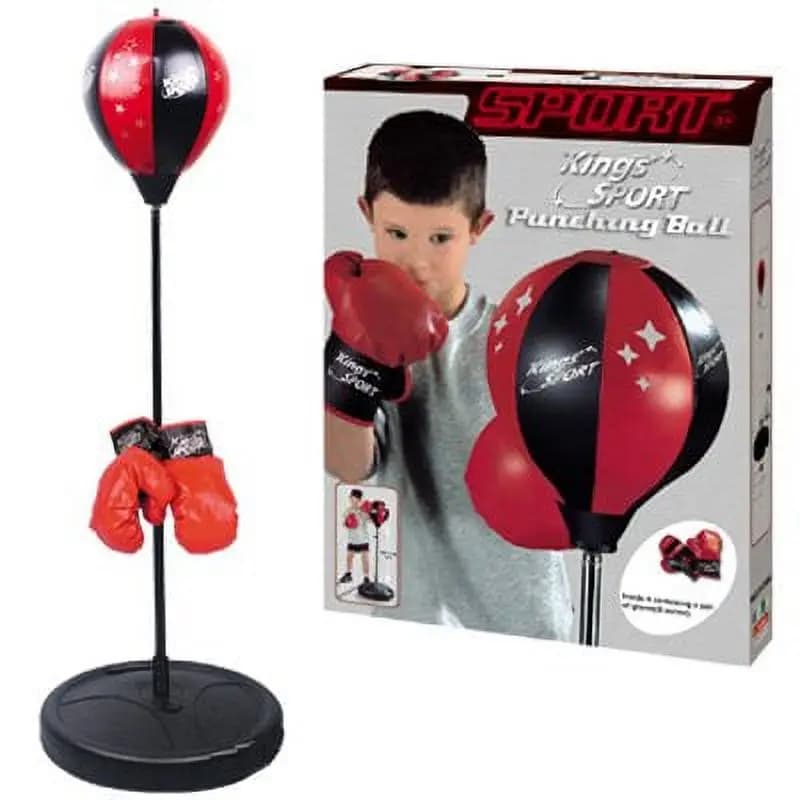 43 Inch Kids Boxing Punching Bag Set with Matching Gloves for Home Training and Fun Fitness Activities