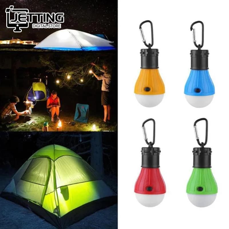 Multifunctional portable curtain lamp with 3 outdoor LEDs, perfect for camping, emergency situations and night lighting.