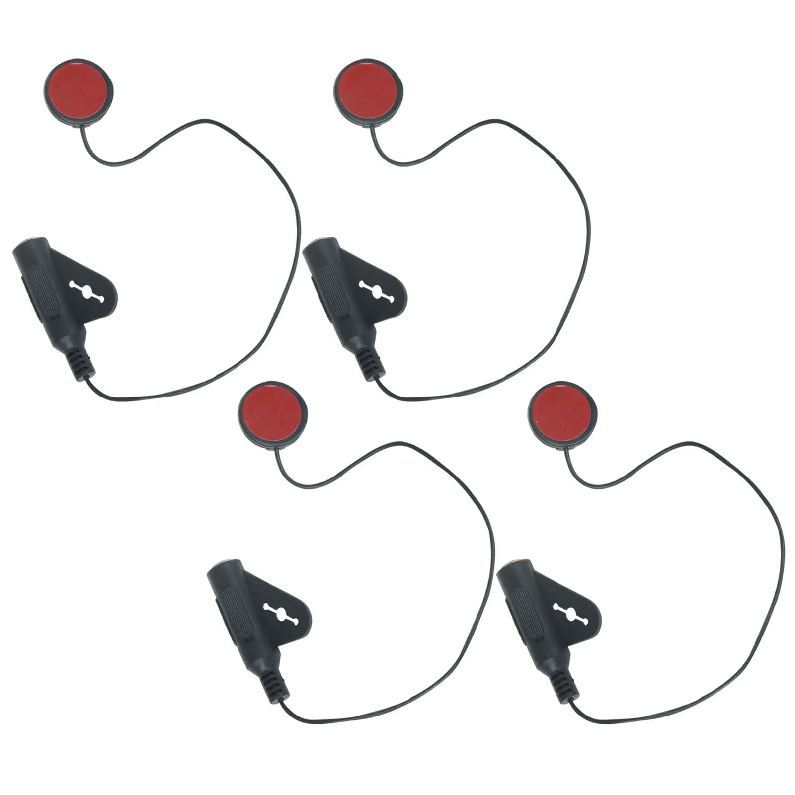 Set di 4 Pickup Adesivi per Chitarra Acustica, Trasduttori a Clip di Facile Installazione, Pickup Passivi per Ukulele e Violino, Suono Autentico con EQ
