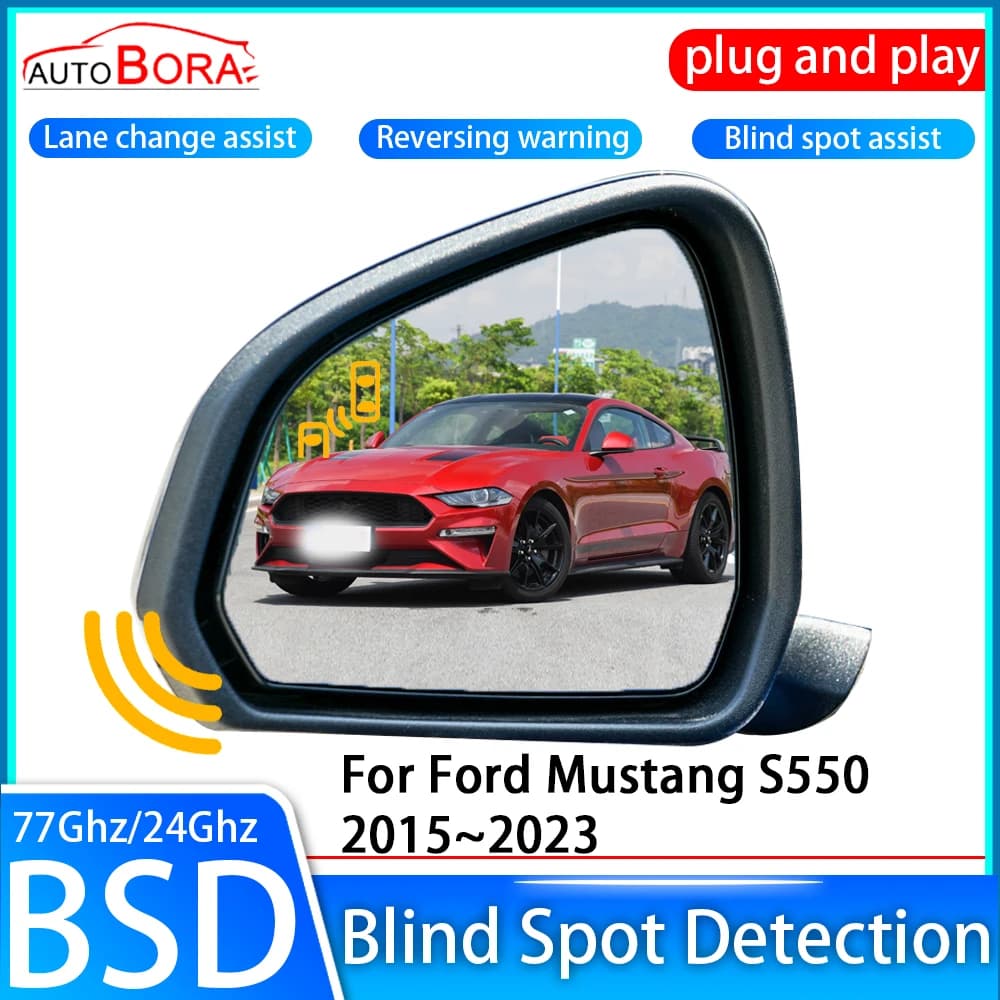 ZhuCamX Car Blind Spot Detection System BSD BSA BSM Sensor Drive Rear Mirror Monitoring for Ford Mustang S550 2015~2023
