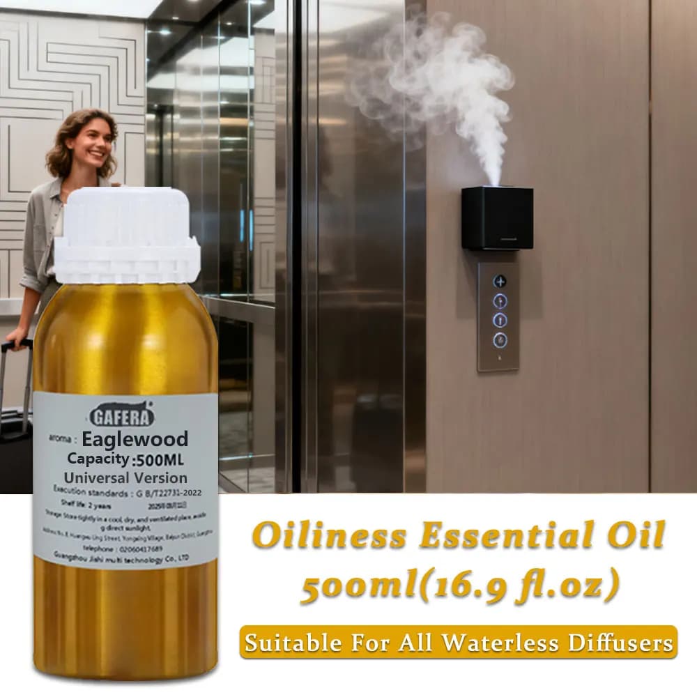 GAFERA 500ml (16.9 fl.oz) Oli Essenziali di Legno d'Aquila/Kempinski - Per Diffusore Senza Acqua, Olio Aromaterapico di Ricambio per Diffusore di Aromi