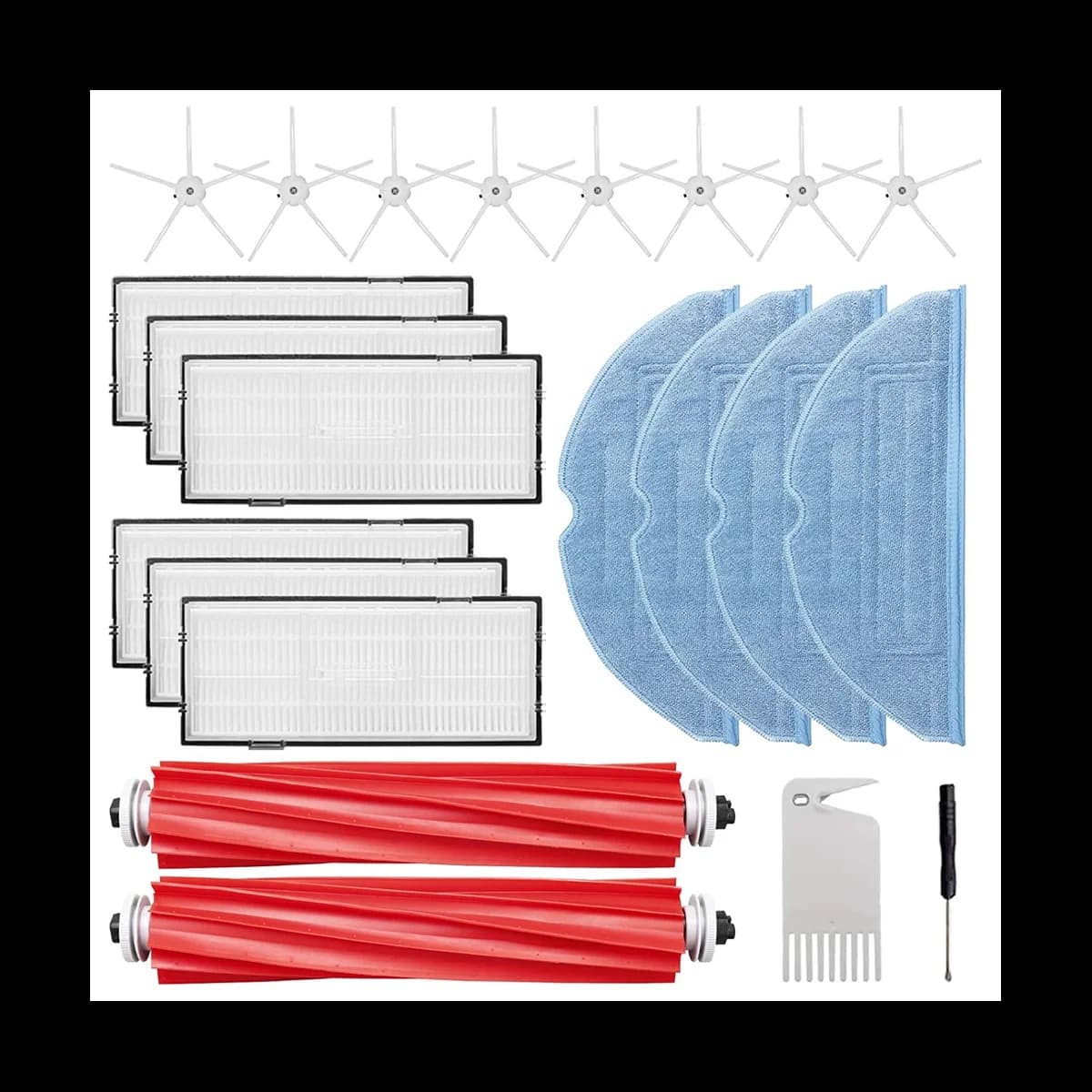 Per S7 S7+ S7 MaxV S7 MaxV Plus Robot aspirapolvere Spazzola laterale principale Filtri Hepa Mop Cloth-ABLM