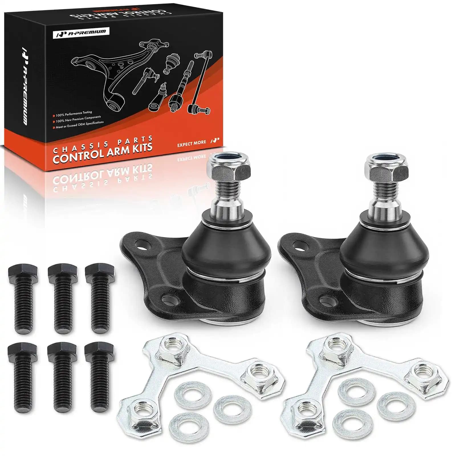 A-Premium 2x Front Lower Ball Joint for Volkswagen Jetta 1999-2006 Golf 1999-2006 Beetle 1998-2007 1J0407366C 1J0407365C