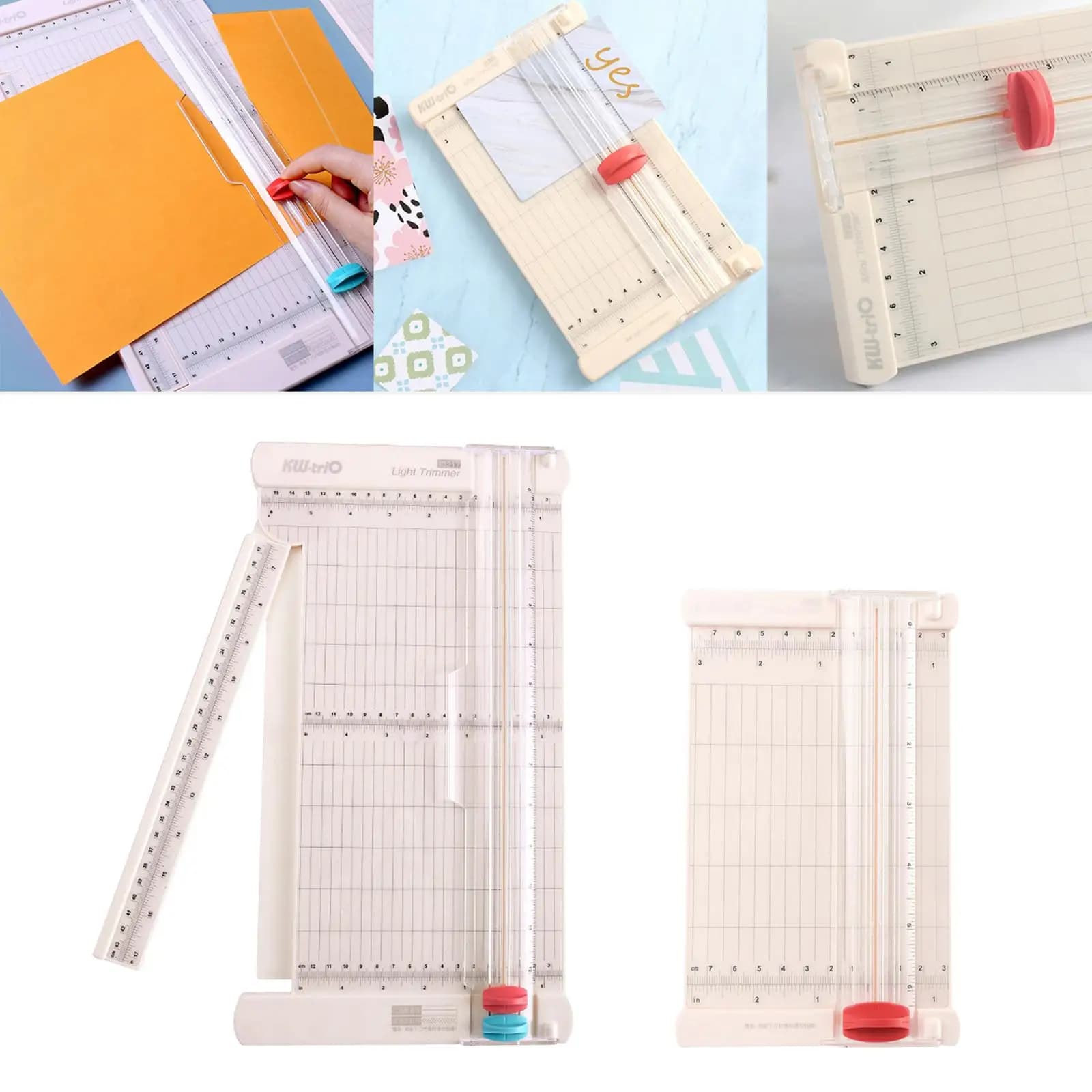 Paper , Portable Paper Cutter for Label, Origami, Card, Photo, Coupon, Scrapbook, Cardstock, Laminated Paper, and Craft