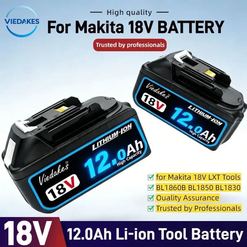 Originale al 100% per batteria Makita 18v, batteria ricaricabile 18V 8.0Ah/10.0Ah/12.0Ah 18650 Batteria agli ioni di litio