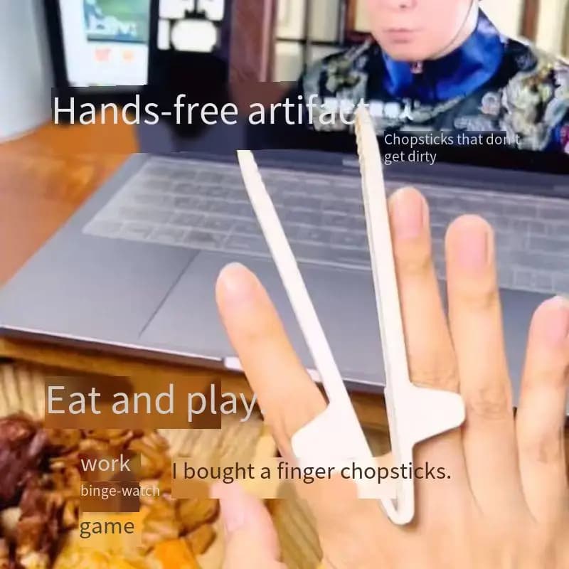 Ties for fingers, dirty hands, snack rods, game games, fingers sticks, lazy person collecting chips