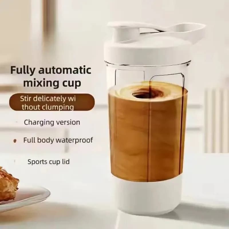 Tazza Elettrica Auto-Mescolante con Scala Graduata da 15 Oz, Borraccia Shaker per Frullati Proteici, Tazza Shaker con Ricarica USB, Borraccia Senza BPA