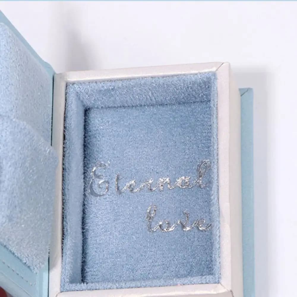Flip Lid Book Shape Ring Box Stud Earrings Storage Box Engagement Ring Box Ring Case Jewelry Packaging Jewelry Display Case