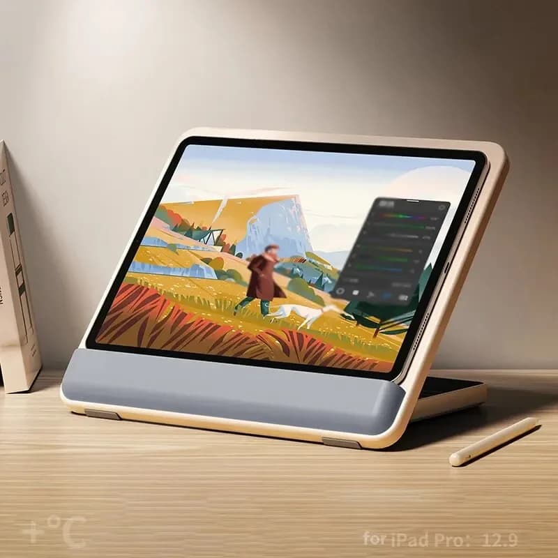 For IPad Pro Painting Bracket Wooden Desktop Tablet Hand-painted Special Painting 12.9 Inch Drawing Board Shelf Drawing Board