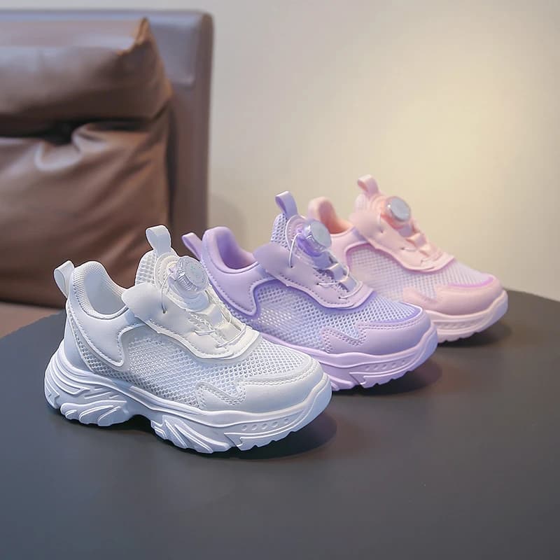 Scarpe da Basket per Ragazze, Traspiranti in Mesh, Scarpe da Corsa per Bambini, Nuovissime Scarpe Sportive Casual per Bambini 2026, Morbide e Antiscivolo
