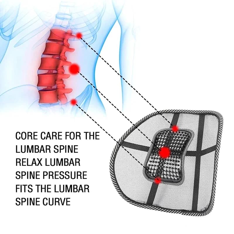 Universal summer office chair Breathable lumbar support for back Correction of spine posture Back cushion Car cushion Amagi truck seat