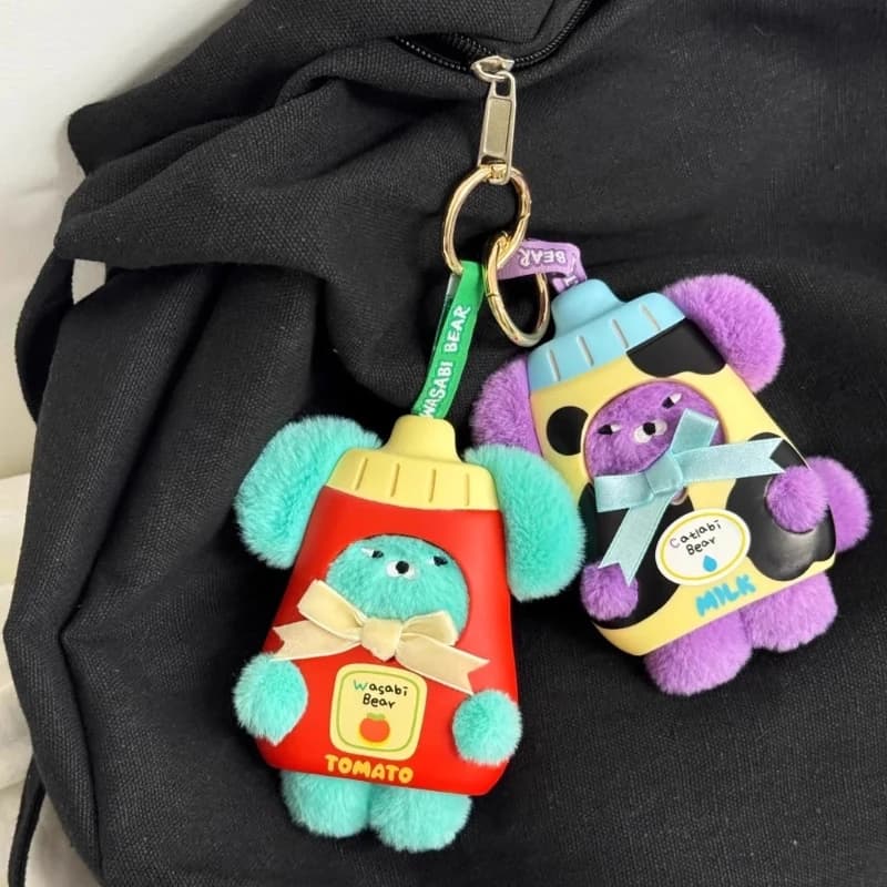 Scatola a Sorpresa Wasabi Bear: Figurine Anime, Portachiavi Orsetto, Ciondolo Borsa Kawaii, Giocattoli di Tendenza, Regali a Sorpresa, Bambola