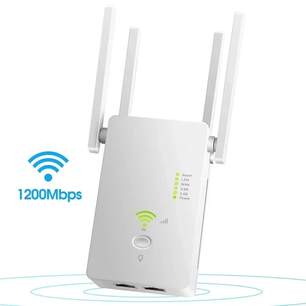 AC1200 Wireless 5G WiFi Extender/Router/AP Dual Band Ripetitore Segnale booster 802.11AC Punto di accesso Wi-Fi a lungo raggio 1200Mbps