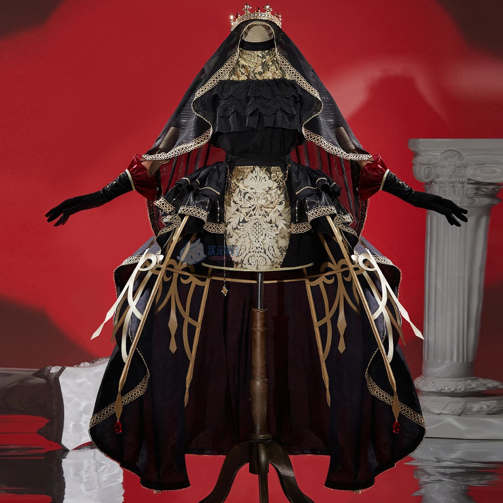 Identity V Mary Cosplay Bloody Queen Linkage Costume da scacchi Set di accessori per abiti gotici Carnevale di Halloween Uniforme Lolita