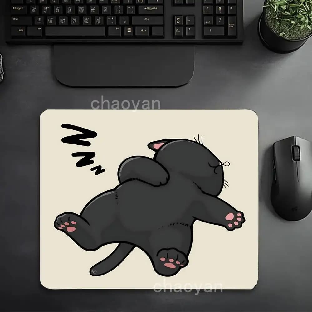 Cut cat Mouse Pad Large Computer Office Game Table Mats small Rubber Anti-slip Gaming Keyboard desk Pads rug