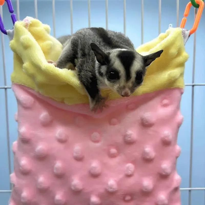 Sugar Gliders Sleeping Pouch Small Pet Bed Hanging Hammock Swing Bag Warm Sleep Bed Nest for hamster squirrels