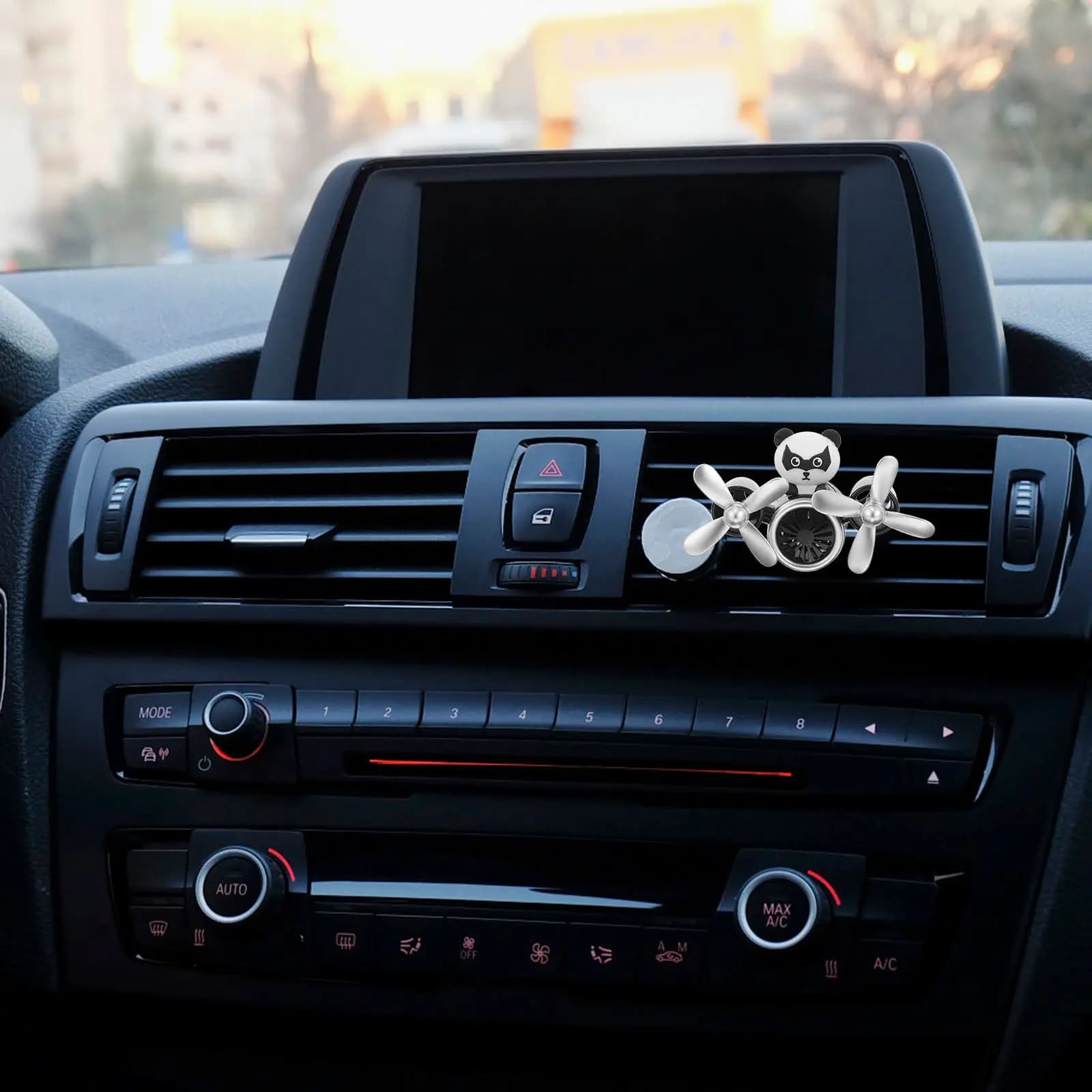 Car Panda Air Vent Clip Cute Creative Car Vent Decoration Automotive Air Outlet Fan Diffuser Interior Accessories